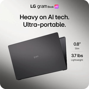 LG - gram Book 15" 2K Touchscreen Laptop - Intel Core Ultra 5 Processor 115U - 16GB RAM - 512GB SSD - Black