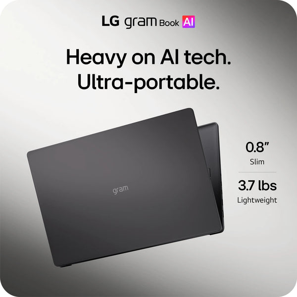 LG - gram Book 15" 2K Touchscreen Laptop - Intel Core Ultra 5 Processor 115U - 16GB RAM - 512GB SSD - Black