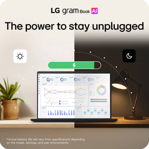 LG - gram Book 15" 2K Touchscreen Laptop - Intel Core Ultra 5 Processor 115U - 16GB RAM - 512GB SSD - Black