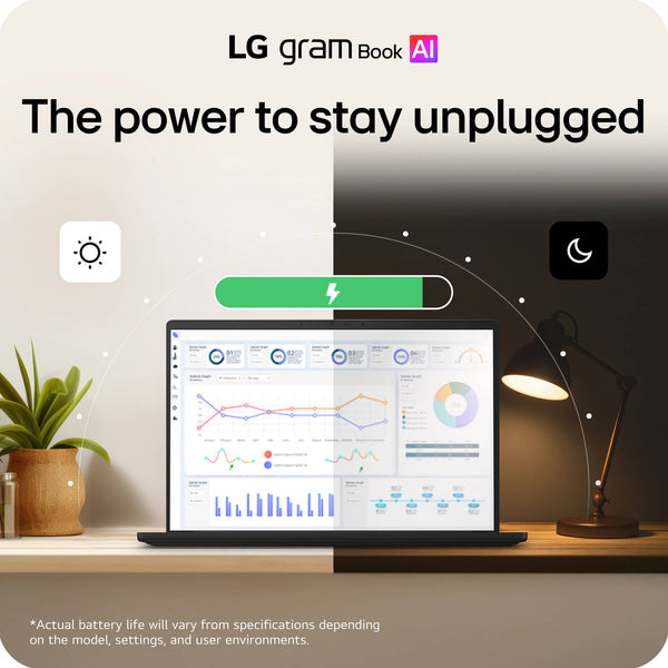 LG - gram Book 15" 2K Touchscreen Laptop - Intel Core Ultra 5 Processor 115U - 16GB RAM - 512GB SSD - Black
