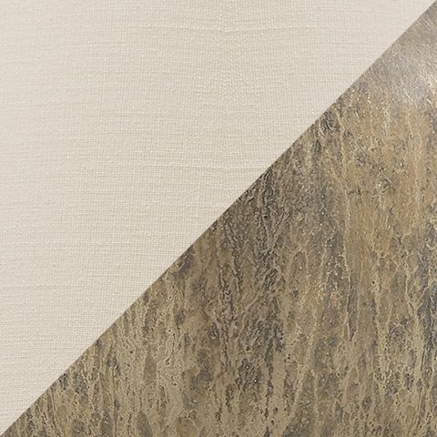 Lámpara de mesa de cristal Mari - Acabado gris / dorado