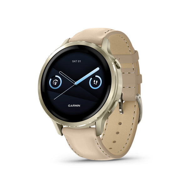 Garmin - Venu 4 GPS Smartwatch 41 mm Fiber-reinforced polymer - Lunar Gold - (2025)