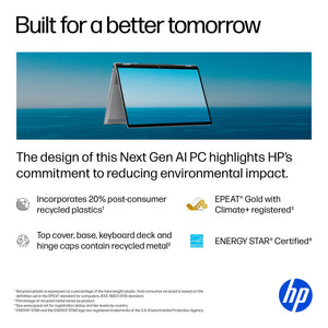 HP - OmniBook X Flip 2-in-1 - 16" 2K Touch-Screen Laptop - AMD Ryzen AI 5 340 (2025) - 16GB Memory - 512GB SSD - Copilot+ PC - Meteor Silver