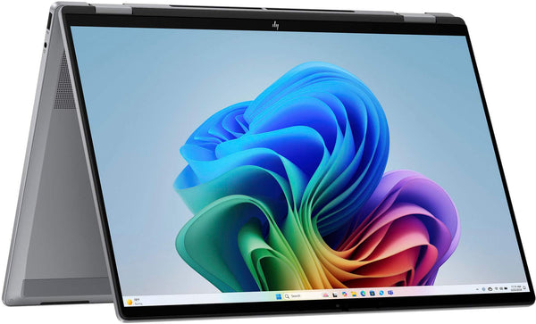 HP - OmniBook X Flip 2-in-1 - 16" 2K Touch-Screen Laptop - AMD Ryzen AI 5 340 (2025) - 16GB Memory - 512GB SSD - Copilot+ PC - Meteor Silver
