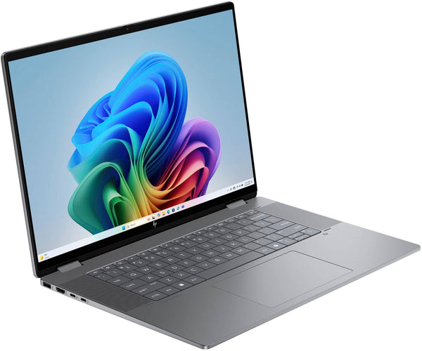 HP - OmniBook X Flip 2-in-1 - 16" 2K Touch-Screen Laptop - AMD Ryzen AI 5 340 (2025) - 16GB Memory - 512GB SSD - Copilot+ PC - Meteor Silver
