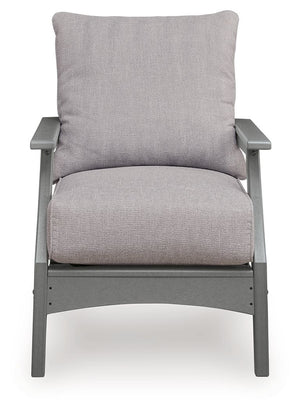 Cove Beach - Tumbona con cojín (Set de 2) - Gris