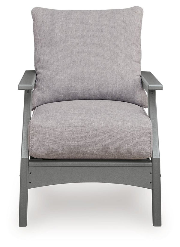 Cove Beach - Tumbona con cojín (Set de 2) - Gris