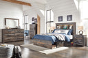 Drystan - Bookcase Bed With Storage Set #full