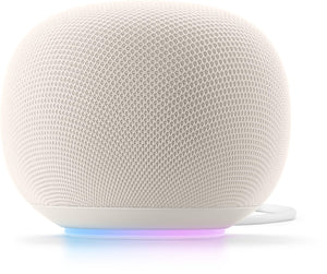 Google - Home Speaker - Smart Speaker with Gemini For Home Voice Assistant and 360-Degree Sound - Porcelain