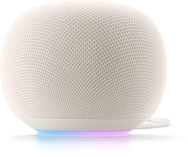 Google - Home Speaker - Smart Speaker with Gemini For Home Voice Assistant and 360-Degree Sound - Porcelain