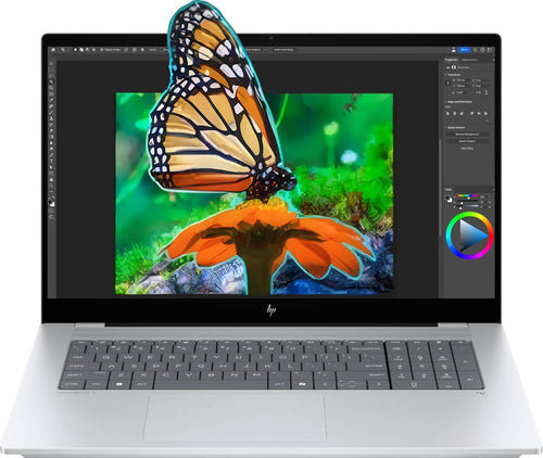 HP - OmniBook X - 17.3" FHD Touch-Screen Laptop - Intel Core Ultra 7 256V (2024) - 16GB Memory - 1TB SSD - Copilot+ PC - Glacier Silver