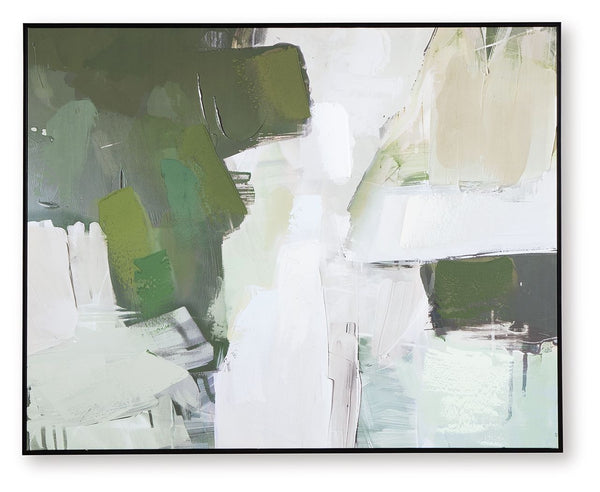 Vinick - Arte de pared - Verde / Gris / Blanco
