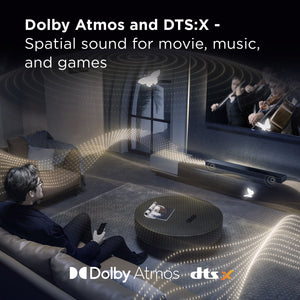 TCL - Q65H Q Class 5.1 Channel Soundbar with Dolby Atmos, Ray Danz Technology, and Wireless Subwoofer - Black