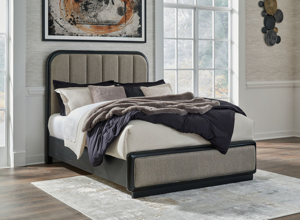 Rowanbeck - Upholstered Panel Bed #queen