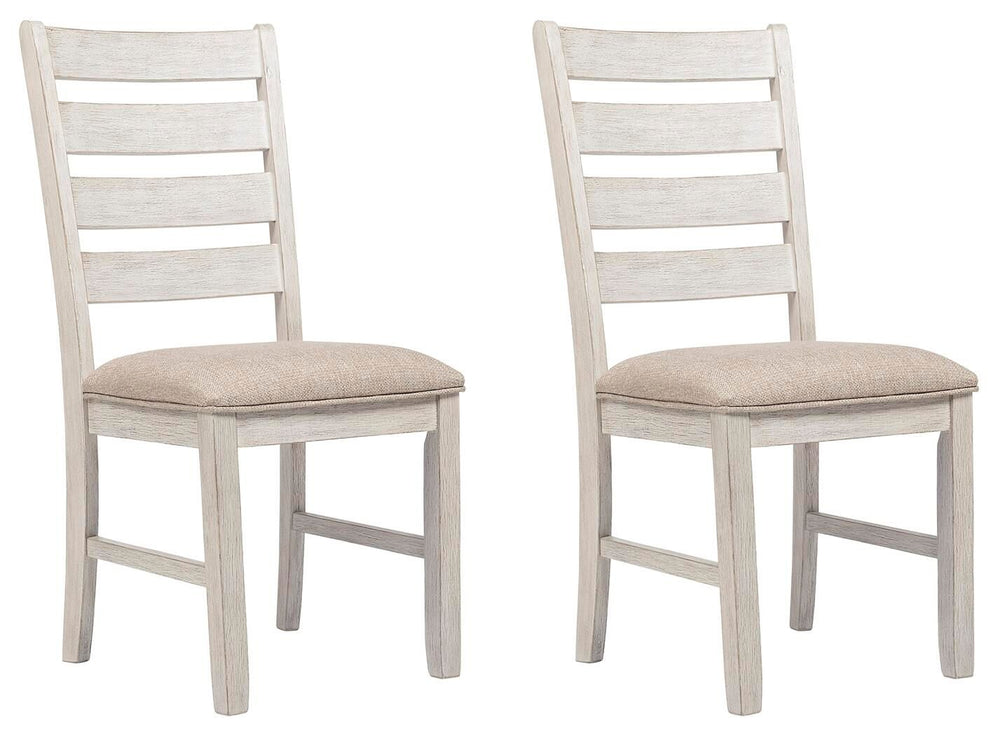 Skempton - Silla de comedor tapizada (juego de 2) - Blanco