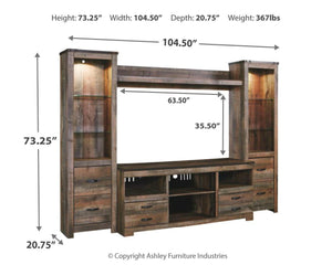 Trinell - Entertainment Center #4pc.-entertainmentcenter-63"tvstand