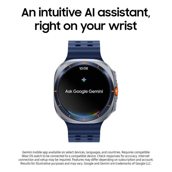 Samsung - Reloj inteligente Galaxy Watch Ultra Titanium de 47 mm con LTE - Plata titanio - (2025)
