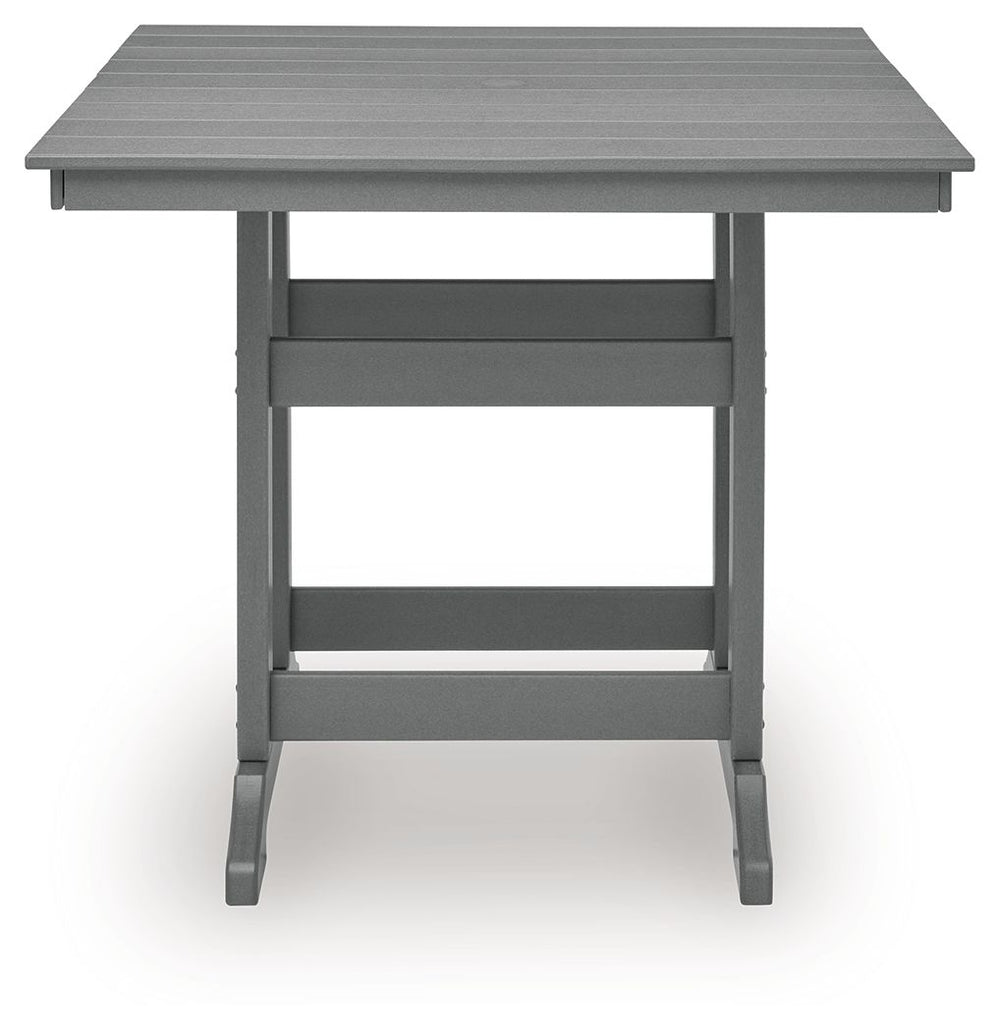 Sanctuary Beach - Square Counter Table With Umbrella Option - Dark Gray