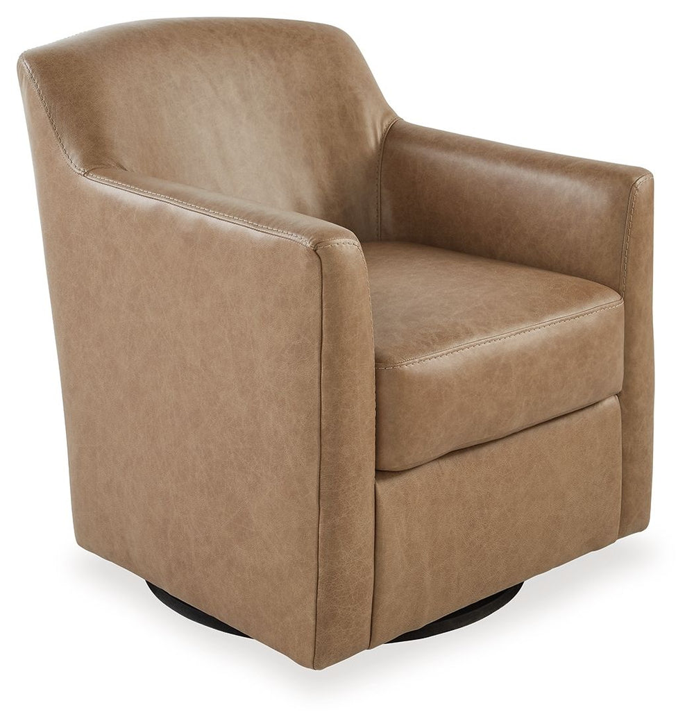 Bradney - Swivel Accent Chair #lightbrown