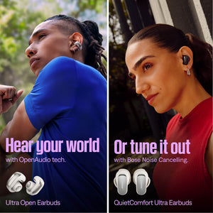 Bose - Ultra Open-Ear True Wireless Open Earbuds - White Smoke