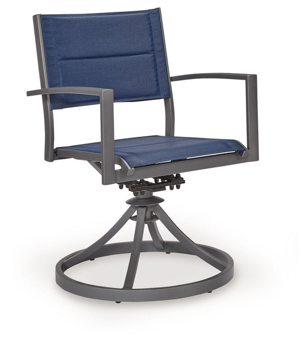 Rocky Creek - Silla con eslinga (Juego de 2) - Azul / Gris