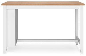 Gesthaven - Rectangular Dining Room Counter Set #white