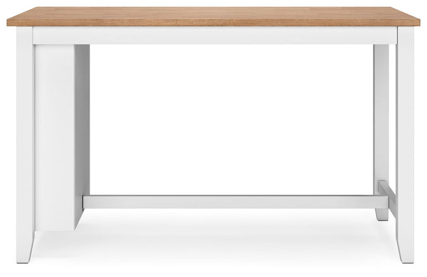 Gesthaven - Rectangular Dining Room Counter Set #white