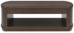 Korestone - Mesa de centro elevable - Marrón oscuro