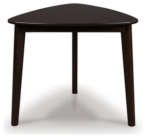 Mallenette - Mesa de comedor triangular - Merlot