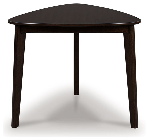 Mallenette - Mesa de comedor triangular - Merlot