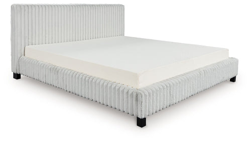 Zuraleus - Upholstered Bed #white #californiaking|king