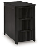 Camdill - Chair Side End Table #black