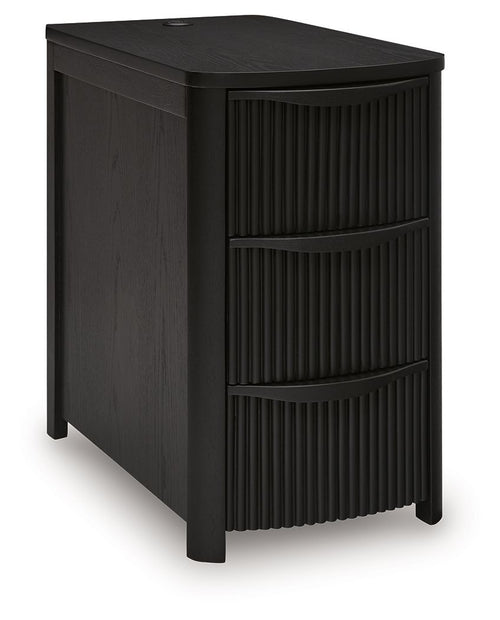 Camdill - Chair Side End Table #black