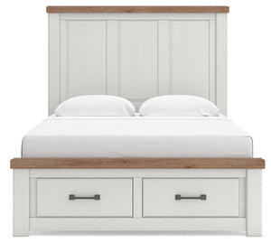 Savonport - Panel Storage Bed #queen #storagefootboard