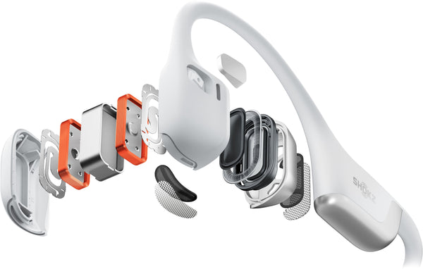 Shokz - OpenRun Pro 2 Wireless Bone Conduction Open-Ear Bluetooth Sports Headphones - Silver
