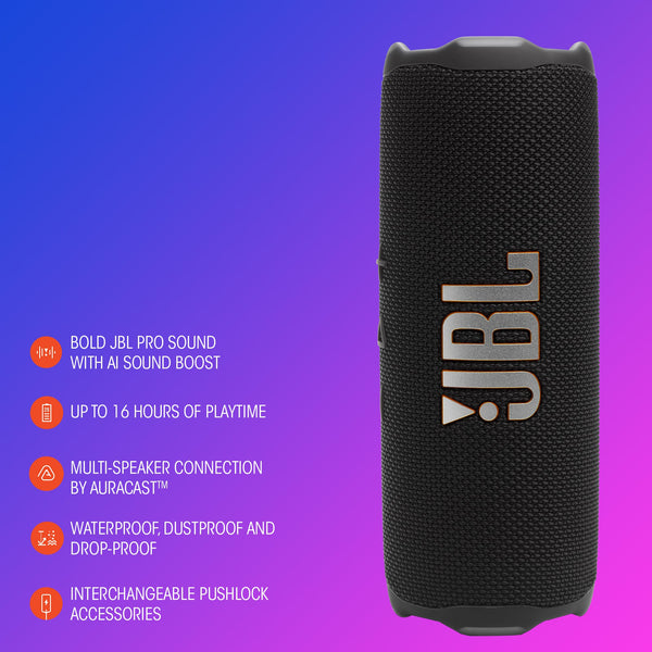 JBL - Flip 7 - Portable waterproof and drop-proof speaker - 2025 - Purple
