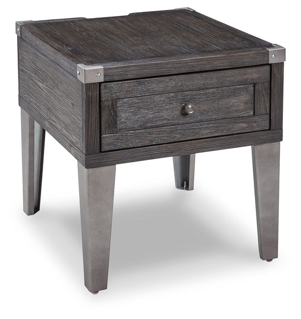 Todoe - Mesa auxiliar rectangular - Gris oscuro