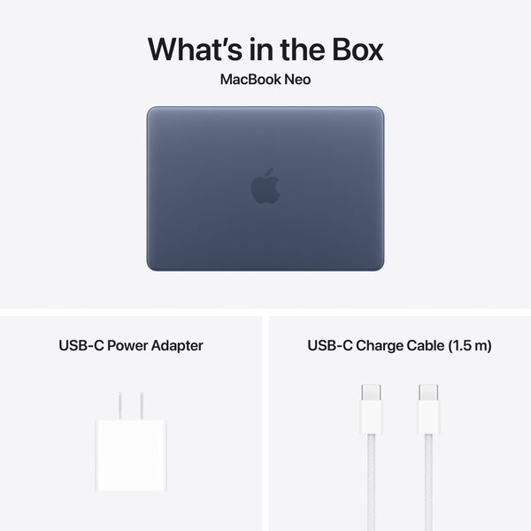 Apple - MacBook Neo 13-inch Laptop - A18 Pro chip with 6‑core CPU and 5‑core GPU - 8GB Memory - 512GB SSD - Indigo