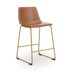 Ciabori - Upholstered Barstool (Set of 2) #lightbrown