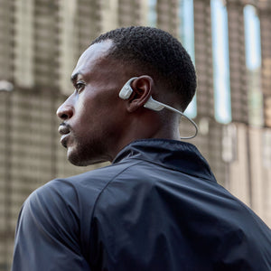 Shokz - OpenRun Pro 2 Wireless Bone Conduction Open-Ear Bluetooth Sports Headphones - Silver