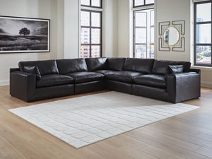 Emilia - Sectional #black #5pc.sectional