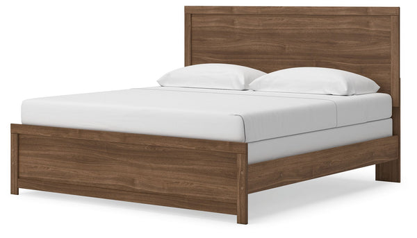 Broachmyn - Panel Bed #lightbrown #king