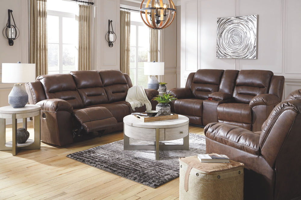 Stoneland - Reclining Living Room Set #darkbrown #2pc.sofa,loveseat