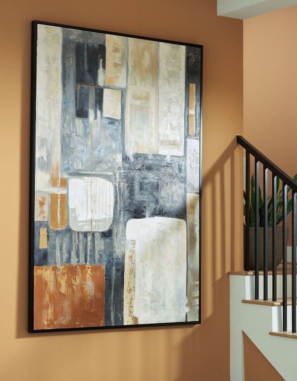 Howford - Arte de pared - Marrón / Negro / Gris