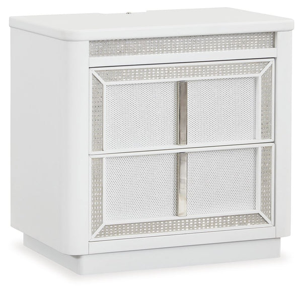 Chalanna - Two Drawer Night Stand - White