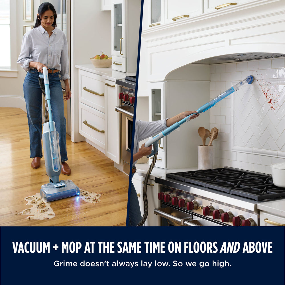 Shark - AquaReach Cordless Vacuum and Mop, with Extendable Reach Wand - Blue