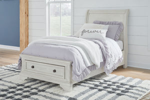 Robbinsdale - Sleigh Bed #twin #2storagedrawers