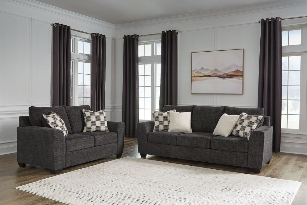 Loreo - Living Room Set #2pc.chair,ottoman