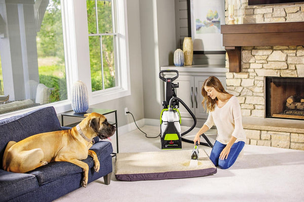 BISSELL - Big Green PET PRO Carpet Cleaner - Black with Electric Green Accents