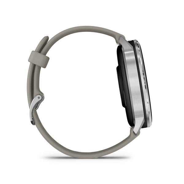 Garmin - Venu 4 GPS Smartwatch 45 mm Fiber-reinforced polymer - Silver - (2025)